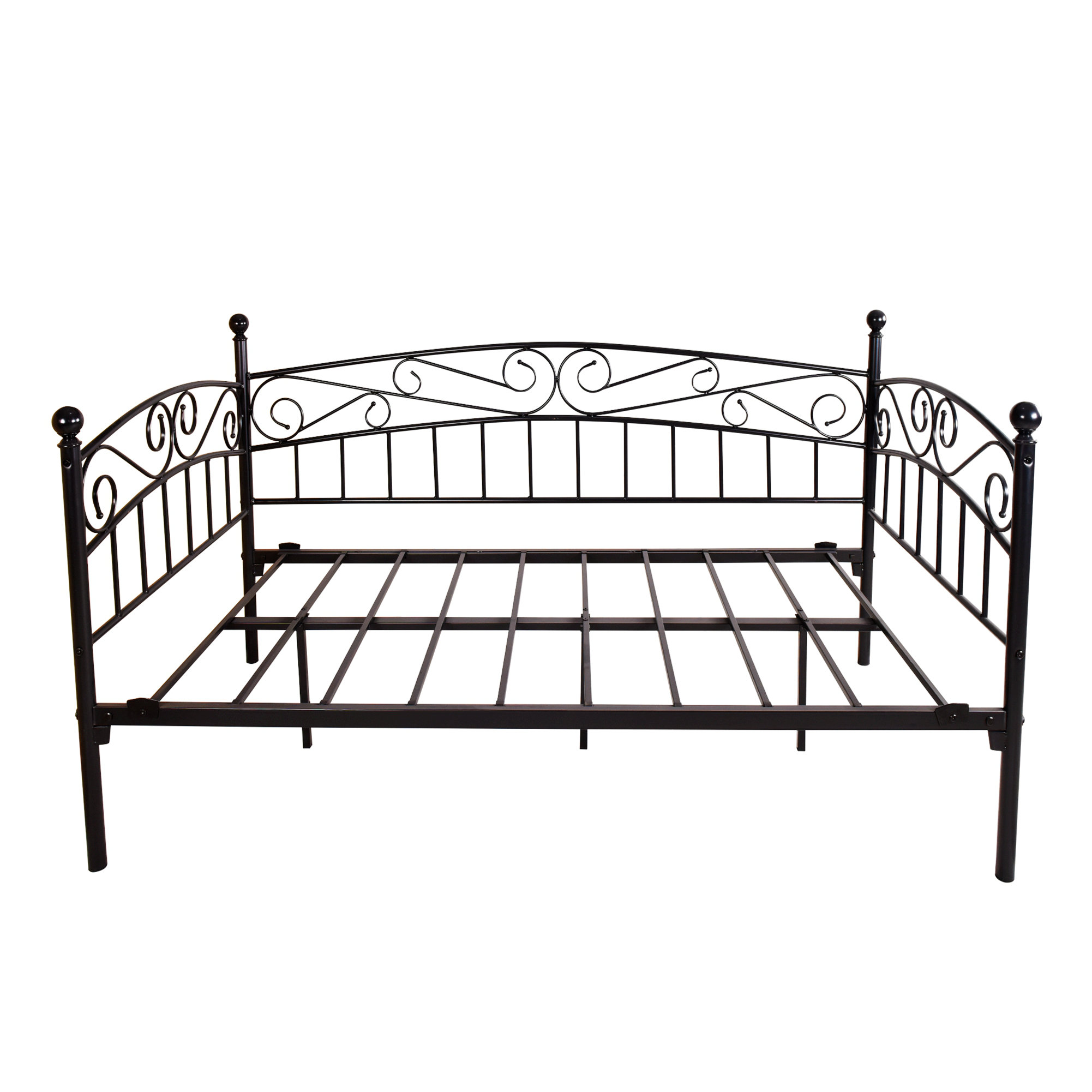 Darby Home Co Fashion Metal Daybed Frame with Headboard Easy ...