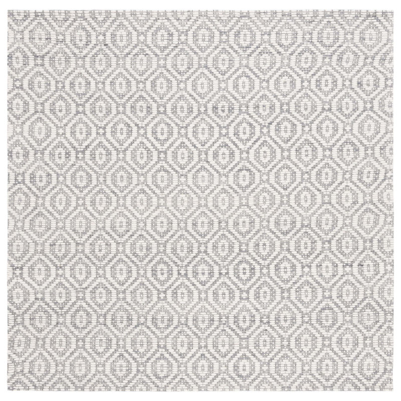 Marbella Hand Woven Performance Geometric Rug, Square 6'