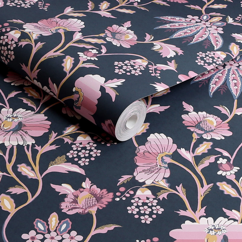 Cath Kidston Friendship Garden Floral Wallpaper, Blue