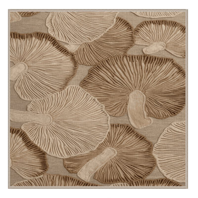 Washable Oyster Mushroom Vegetables Area Rug