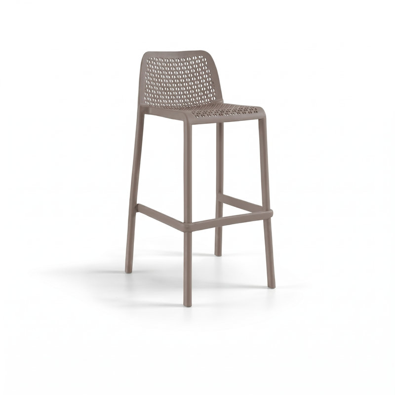 Outdoor Stool, 4, Taupe