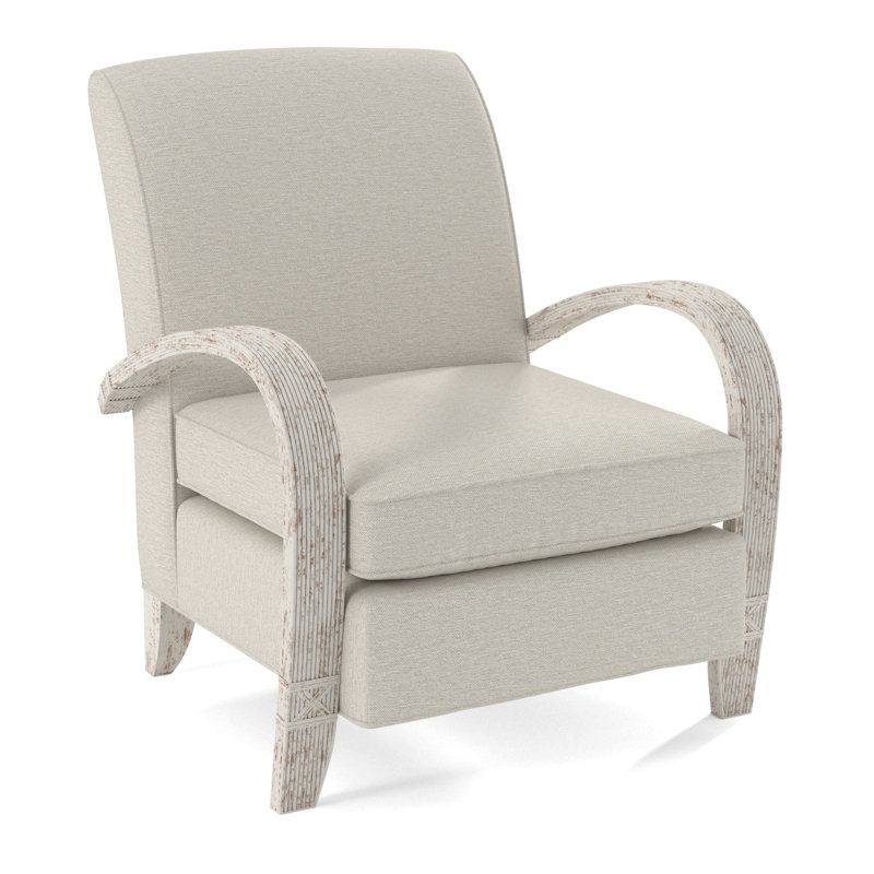 Vero Armchair, Antique Frost White, White Performance Fabric; 0851-94