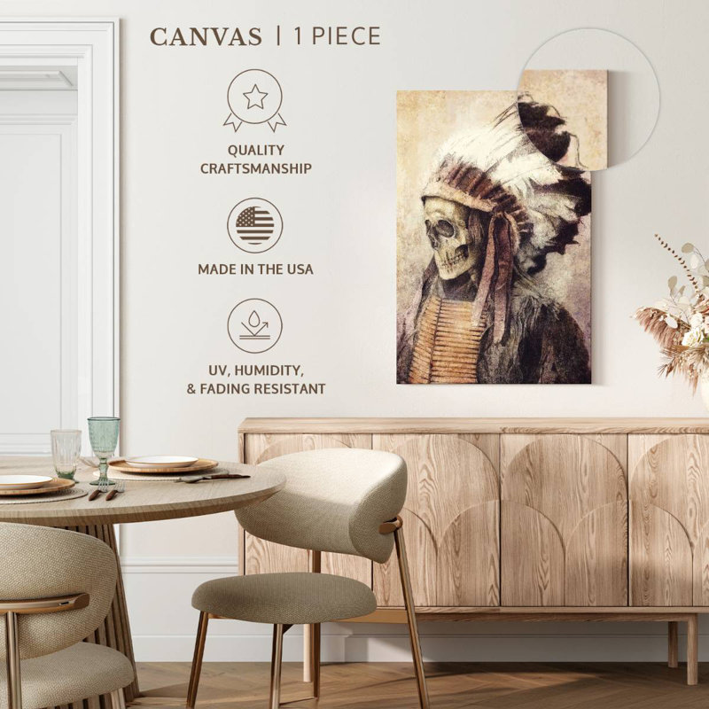 Lelar Chief Skull, 30" H x 20" W