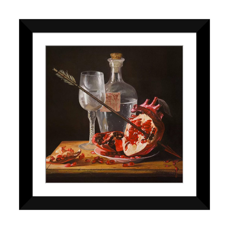« love doucement tues i », impression sur toile, Papier d'art encadré noir, H 16 po x l 16 po x P 1 po
