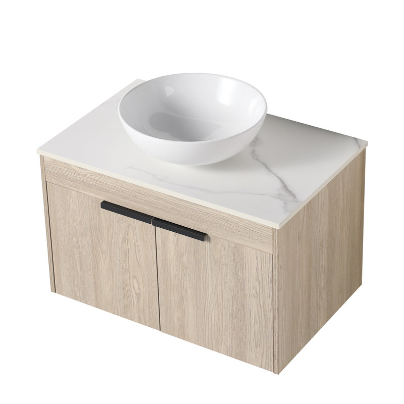 Ensemble de meuble-lavabo simple mural 29,5 "Gilly