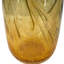 Vase en verre 5,5x5,5x13,4 "avec ambre et gris dégradé