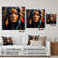 Art mural acrylique coloré femme amérindienne VI-799611839