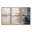 «Abstract Blue Beige Road Collage II», ensemble d'art mural sur toile-107745455-112014357
