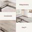 Ensemble de 3 grandes tables de salle à manger, ensemble de table de salle à manger extensible 63 po avec 2 bancs rembourrés-486677805