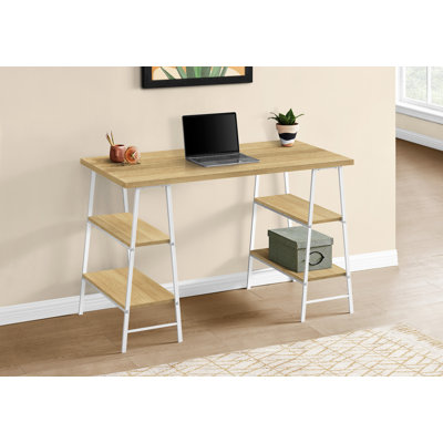 Computer Desk, Home Office, Laptop, Storage Shelves, 48"L