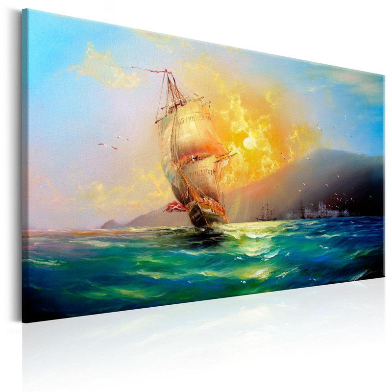 Hermidas " Burning Sky ", 16" H x 24" W x 0.7" D