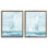 Ensemble de toile flottante encadrée maritime 2 pièces, par Carol Robinson