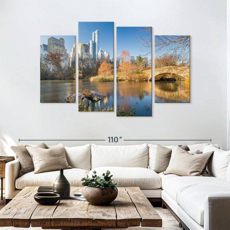 Nicci NYC Central Park Pond, H 54 po x l 84 po
