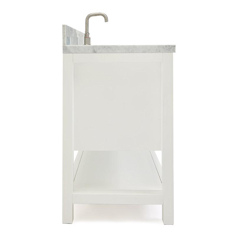 Magnolia Bath Vanity Rectangular Basin S061SCWRV, White
