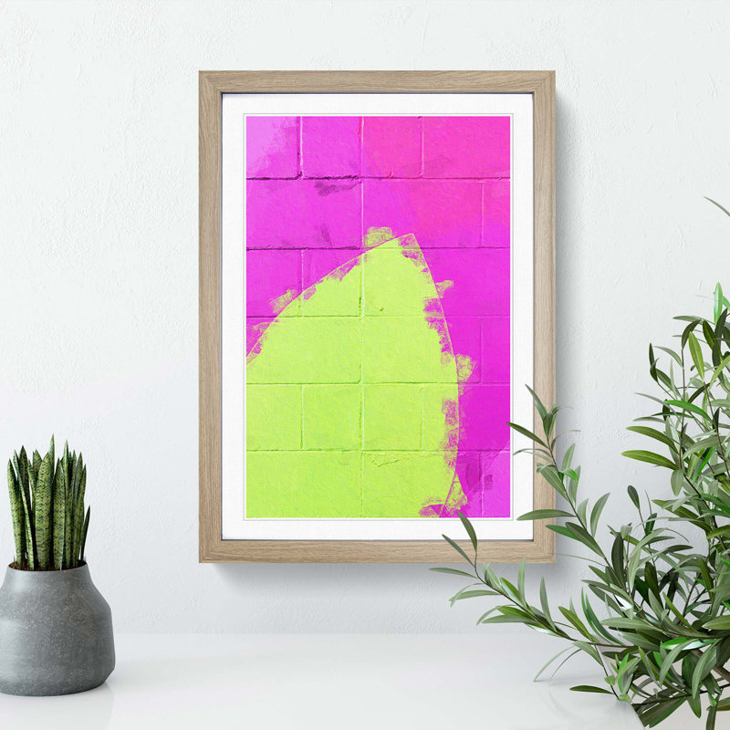 Time of Dreams in Abstract - Picture Frame Graphic Art Print, Oak, 60cm H x 40cm W x 2cm D