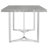 Savona Grey Faux Marble Rectangular Dining Table