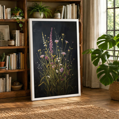 Wildflower Meadow Study Botanical - Wrapped Canvas