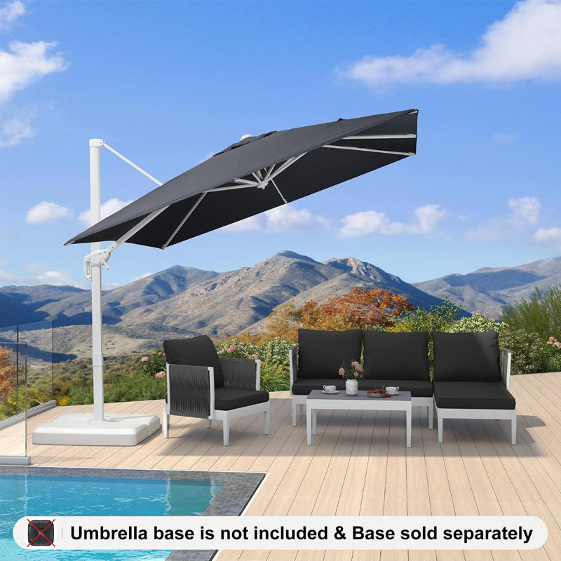 274cm Cantilever Parasol, Grey