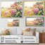 Paysage d'hortensias dans le champ de maïs - hydrangées, art mural-1038663109-861595403-1038663132