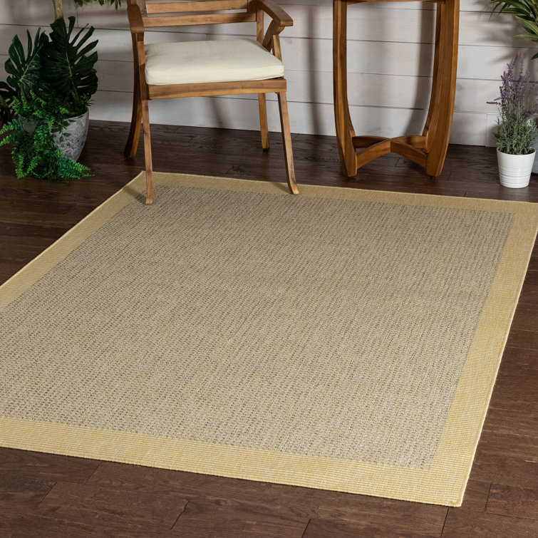 Tapis jaune tissé à plat Marshanna Odin