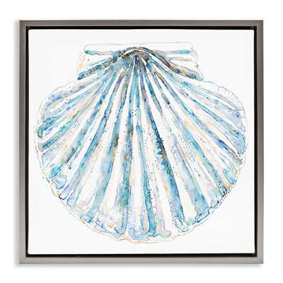 «Clam Shell» sur toile encadrée flottante par Christine Zalewski