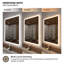 Miroir de salle de bain mural à DEL rectangulaire sans cadre H 48 po x H 36 po Musci-1115484508