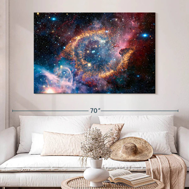 Oberle Helix Planetary Nebula, 34" H x 51" W