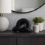 Sculpture moderne en nœuds de résine pour décoration intérieure - Accent géométrique pour décoration de salon ou de table - Noir-1054679572-1054679575