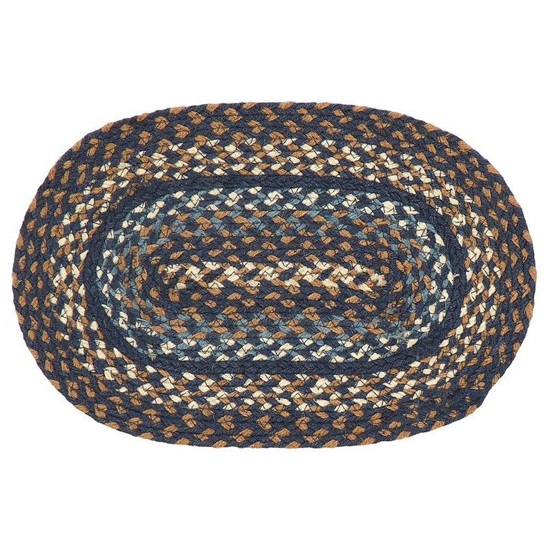 Tapis Chalres, Bleu/noir/brun, L 19 po x P 13 po