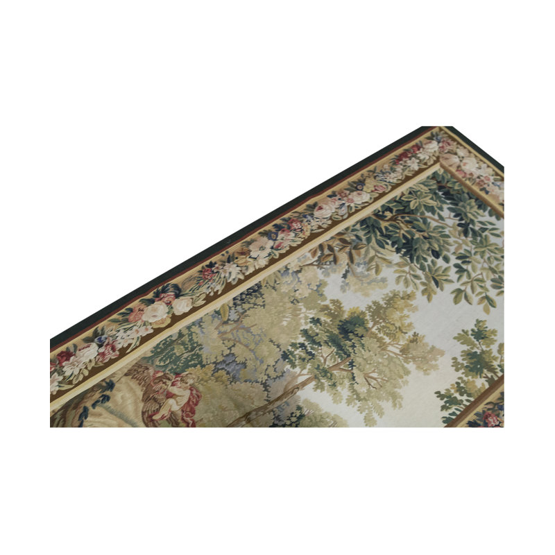 Hand-Knotted High-Quality Blue and Brown Area Rug