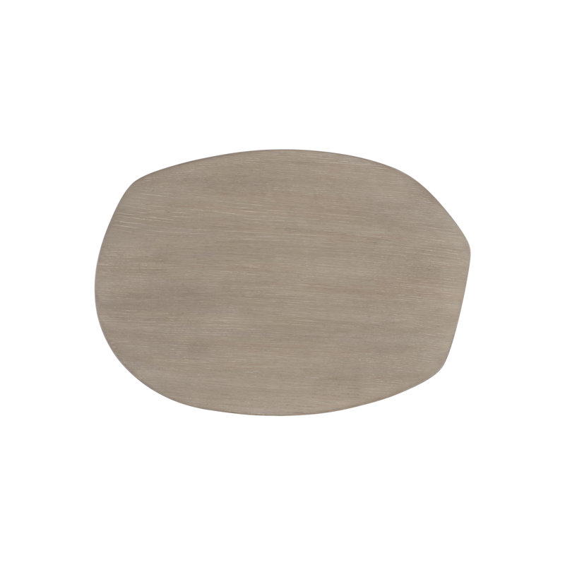 Tawny Brown Oak Veneer Round Side Table
