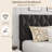 Upholstered Bed Frame, Modern Platform Bedframe with Adjustable Velvet Headboard, No Box Spring Needed-466855364-466855368