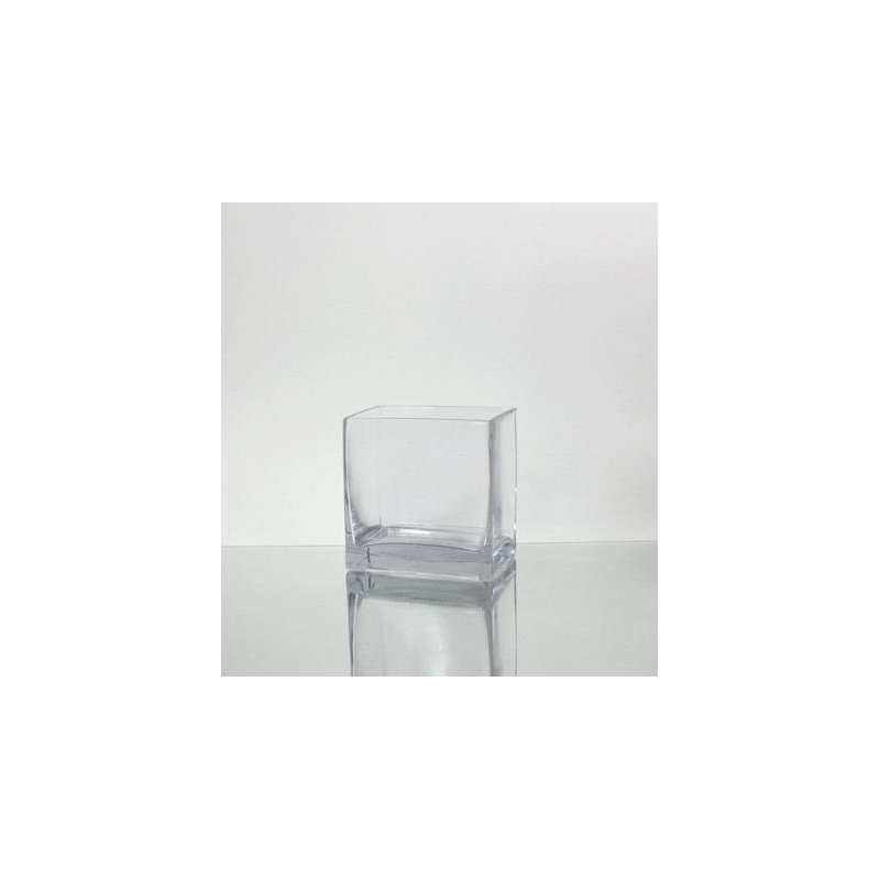 Handmade Glass Table Vase, 10" H x 8" W x 2" D