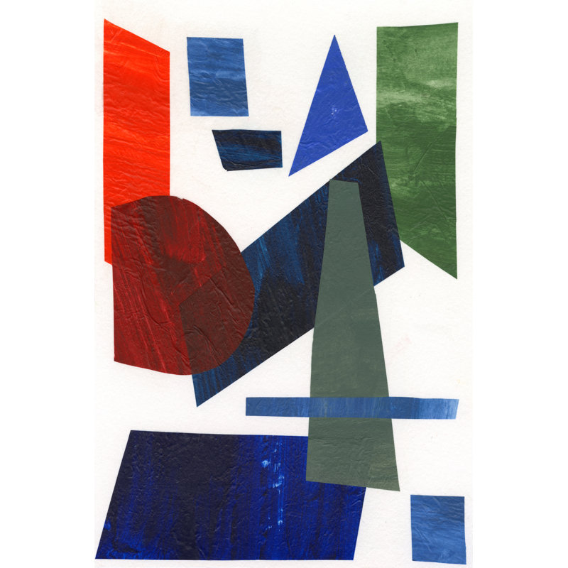 Colourful Shapes III 1 Piece Wrapped Canvas Painting, 122cm H x 81cm W