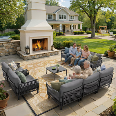 Outdoor Patio Sectional Sofa Set