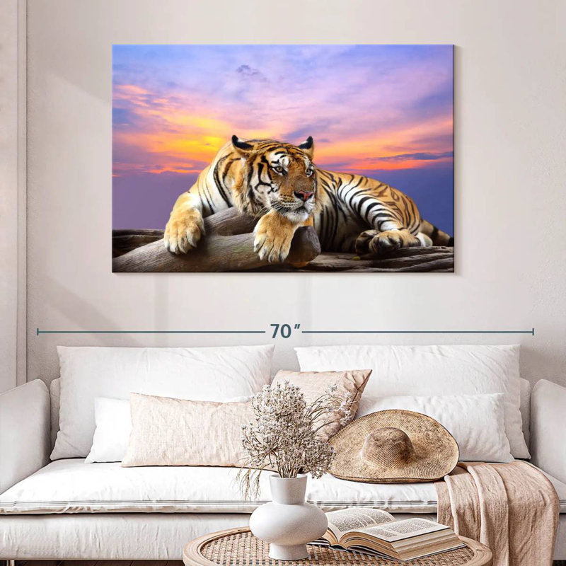 Lounging Tiger, 32" H x 48" W