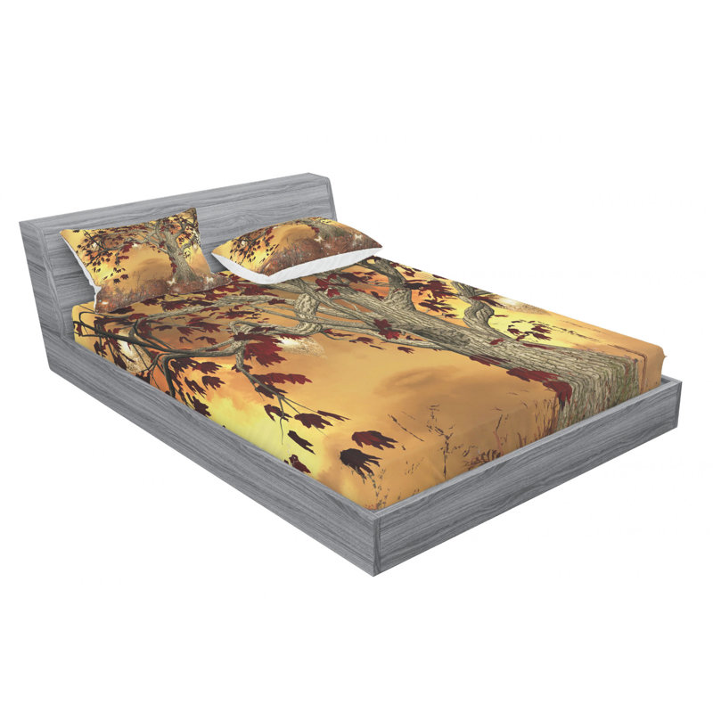Microfiber Sheet Set, Queen Sheet Set with Fitted Sheet