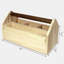 Boîte à outils en bois 10,5 po Achillea