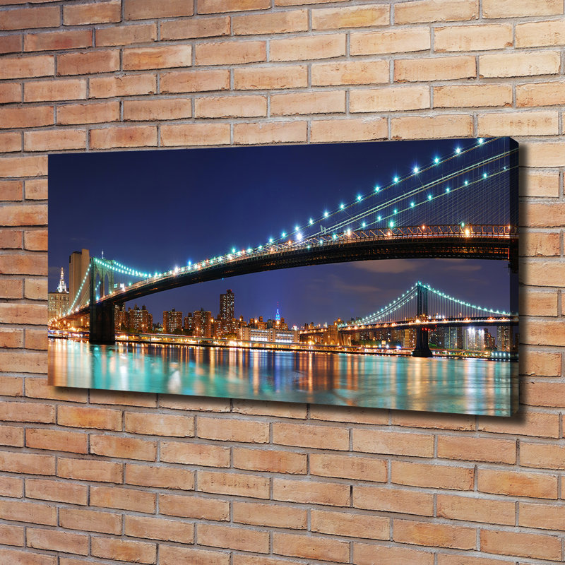 Manhattan New York 1 Piece Wrapped Canvas Wall Art