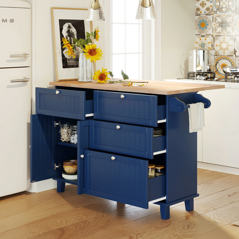 Ensemble d'îlot de cuisine Farmhouse avec abattant et 2 sièges, ensemble de table de salle à manger avec armoire de rangement, tiroirs et porte-serviettes