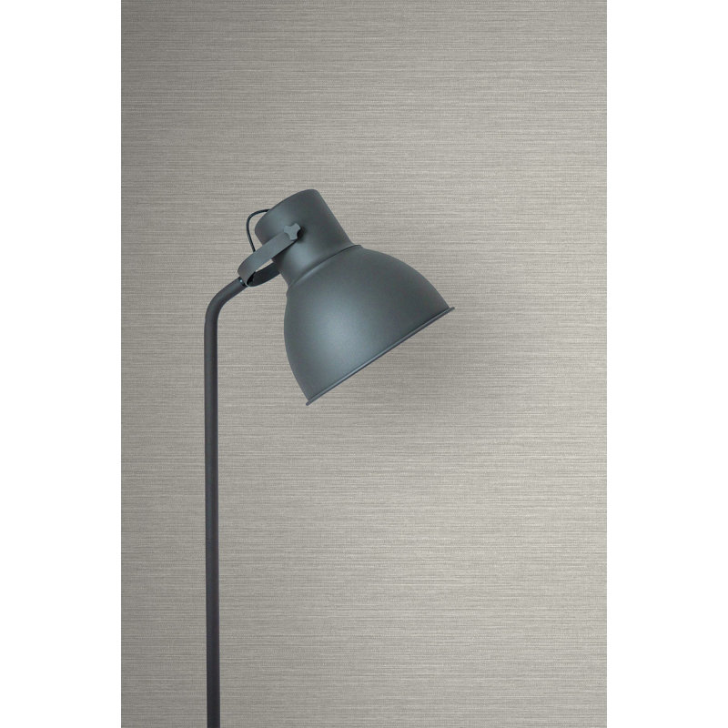 Rouleau de papier peint lisse L 27 po x l 27 po Kewaunee, gris
