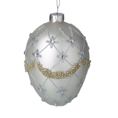13cm Glass Holiday Shaped Ornament