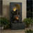 28" H Outdoor Buddha Waterfall Fountain