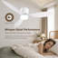 Ventilateur de plafond 52 pouces avec lumière