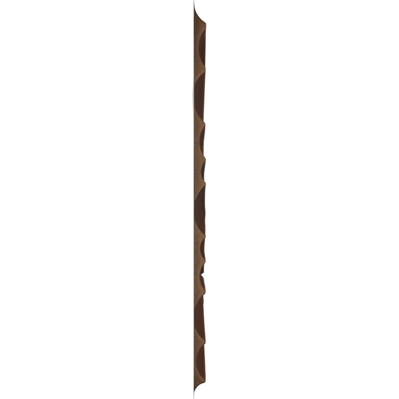 Panneaux muraux 3D en PVC 19,7 po x 19,7 po blanc mat, Dark Brown