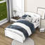  Lit plateforme simple en bois avec tête de lit Elvana-1697531574