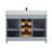 48" Solid Wood Single Bathroom Vanity with 1" Engineered Marble Top-38100113