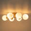 Plafonnier encastré 6 lumières Mid-Century