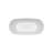 Streamline Freestanding Soaking Acrylic Bathtub With Drain and Bamboo Tray-75262436
