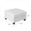 Repose-pieds de rangement modulaire blanc 29,5 po